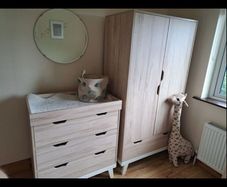 Mamas and Papas Nursery Set - Cot Bed - Wardrobe - Chest of Drawers