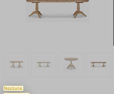 Neptune Henley oval table 170-270cm
