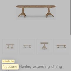 Neptune Henley oval table 170-270cm