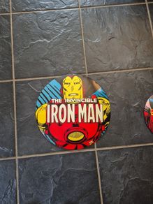 Rare iron man metallic sign 30cm