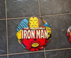 Rare iron man metallic sign 30cm