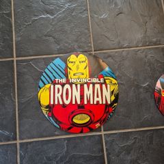 Rare iron man metallic sign 30cm