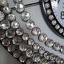 stunning black and crystal large heart clock Image 2