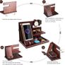 Gifts for Men Bedside Organiser Wood Phone Docking Station Dad Birthday Gifts for Him Nightstand Key Wallet Watch Stand Mens Gifts for Xmas Presents for Dad Husband Boyfriend Anniversary & Christmas Image 5
