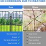 Garden Fencing, 10 Pcs Temporary Fencing Animal Fence Barrier, Decorative Metal Fencing for Outdoor Grassland Yard Patio Image 5