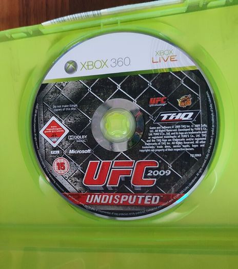UFC Undisputed 2009 Xbox 360 No Manual