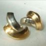 Vintage Hallmarked 9ct White/Yellow Gold Earrings Image 7