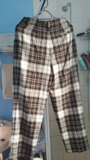 Irene van ryb plaided trousers