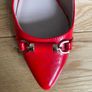 Carvela Kurt Geiger flats in vibrant red, size UK 4 Image 4