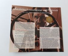 Porsche Coincard | Ferdinand Porsche | Special UNC Austria 50 schilling 2000