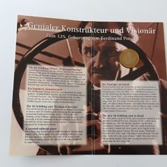 Porsche Coincard | Ferdinand Porsche | Special UNC Austria 50 schilling 2000