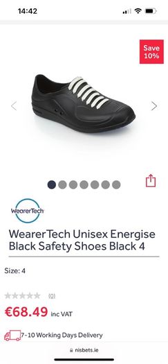 WearerTech Unisex Energise safety shoes size uk5