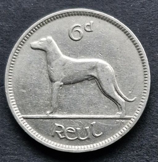 Ireland Excellent 1934 Six Pence 6d coin