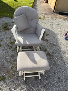 Rocking chair with footstool
