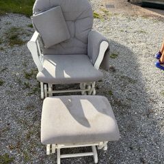 Rocking chair with footstool