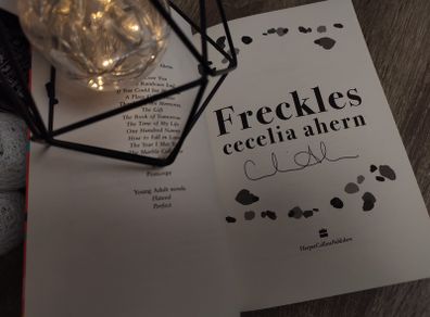 Freckles ! HAND SIGNED ! by Cecelia Ahern ! 2021 ! by HarperCollins ! AUTOGRAPH !