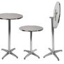 Aluminium Standing Table Height Adjustable Foldable Base with Concrete Inlet Image 7
