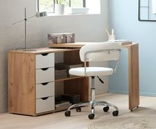 Jysk Desk Langager 41-107x107-165 Oak/white