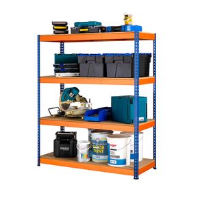 New 4 Tier Heavy Duty Industrial Shelving Racking Bays