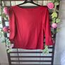 top Bnwt baloot brand size large (14) drape neckline wine/red shade Image 7