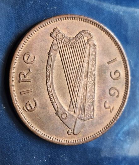 Ireland 1963 Excellent Penny Coin
