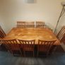 Large dining table and chairs Image 4