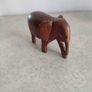 Small wooden elephant figurine, stylised elephant ornament with beautiful grain. Carved elephant collectible Image 7