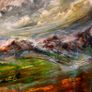 Acrylic Landscape about Louisburgh Carrownisky Image 3