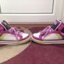 High Top Skechers Sneakers (purple & green) Image 3