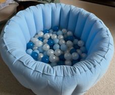 Small Inflatable Dog Ball Pit and Balls