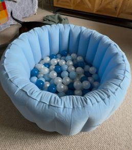 Small Inflatable Dog Ball Pit and Balls
