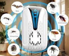 4 Pack Ultrasonic Pest Repeller - Effective Mice & Insect Control for Indoor Use, Safe for Pets and Humans, Plug-In Repellent for Cockroaches, Rats, Spiders, Mosquitoes - Radiation-Free