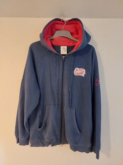 new england revolution zipped hoodie