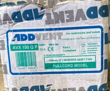 ADDVENT AVX100QP extractor pull cord fan