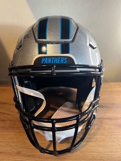 Christian McCaffery signed NFL Carolina Panthers Helmet