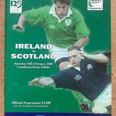 2000 Ireland v Scotland - Lloyds TSB Six Nations Championship Programme