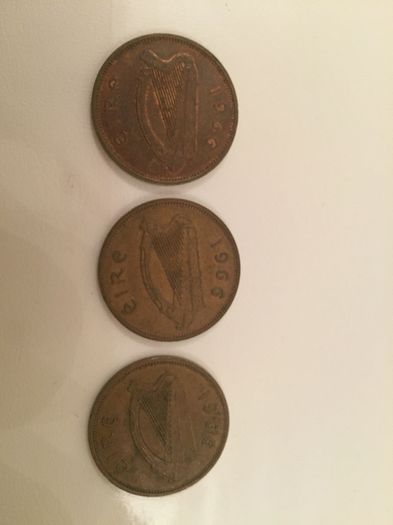 1941-1967 Irish halfpenny's