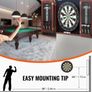 Dartboard and Cabinet Set, Ready-to-Play Bundle Official Size Dartboard Cabinet, Steel Tip Dart Hideaway Cabinet, Features LED Light Image 2