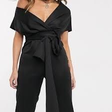 Scuba off the shoulder jumpsuit