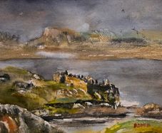 Cromwell's castle watercolour