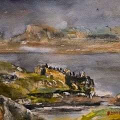 Cromwell's castle watercolour