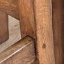 Pair of Vintage Solid Oak School Lab Stools Perfect Counter Height Image 7