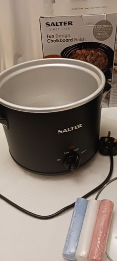 Salter Slow Cooker 3.5 litre with a chalkboard finish