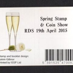 2015 Ireland Spring Stamp & Coin Fair Souvenir Booklet overprinting the 2014 Love and Marriage Commemorative Stamp Booklet Mint Never Hinged (MNH)