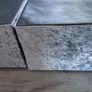 Grey velvet double bed for sale. Image 2