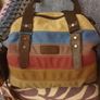 Women's Canvas Multi-Color Hobos Shoulder Bag Tote Handbag Image 2