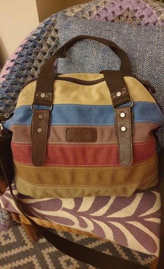 Women's Canvas Multi-Color Hobos Shoulder Bag Tote Handbag