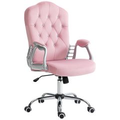velvet Office chair, reclining backrest, height-adjustable