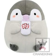 Bandai Koupen-chan milk bottle Penguin plushie