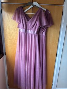 Two bridesmaid dresses blush pink size M and L